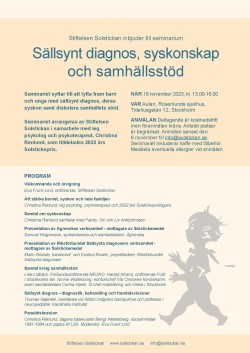 Sällsynt diagnos, syskonskap och samhällsstöd